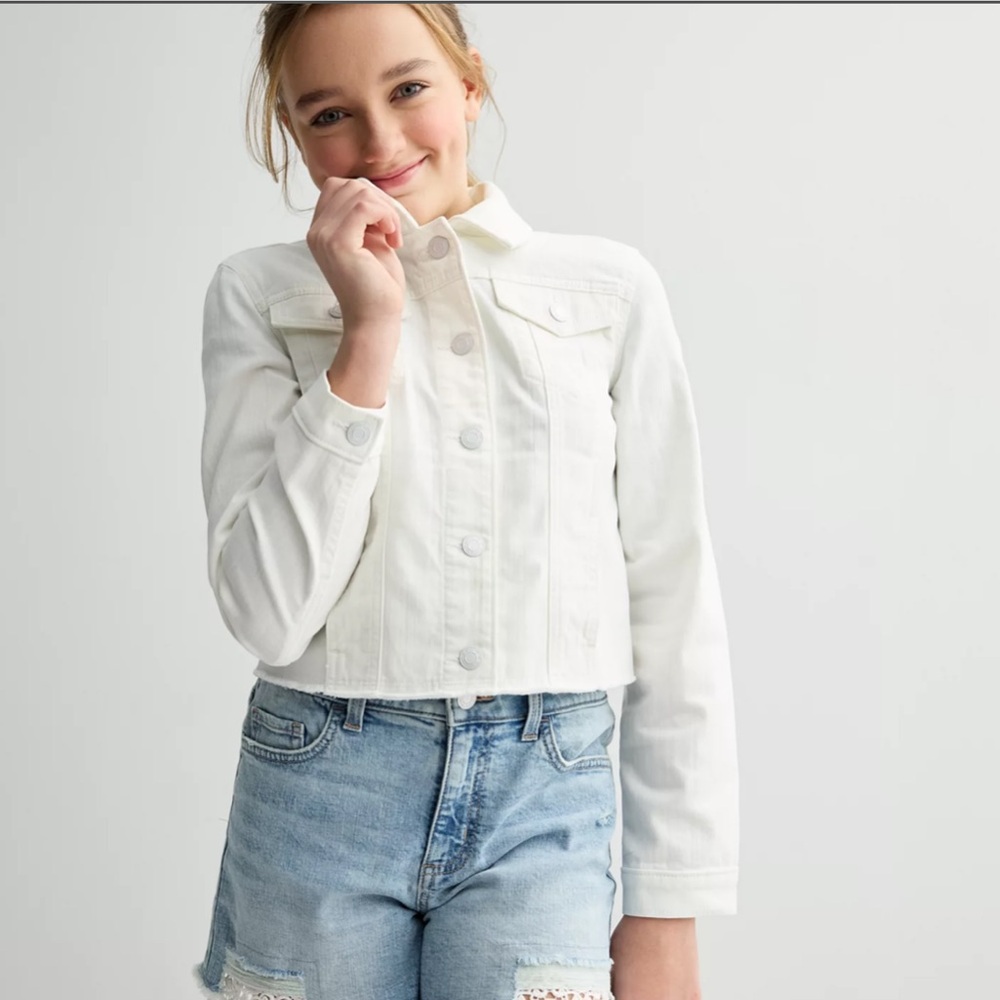 SO® Essential Denim Jacket Girls Size XL (14/16) or Women’s Size S, NWOT